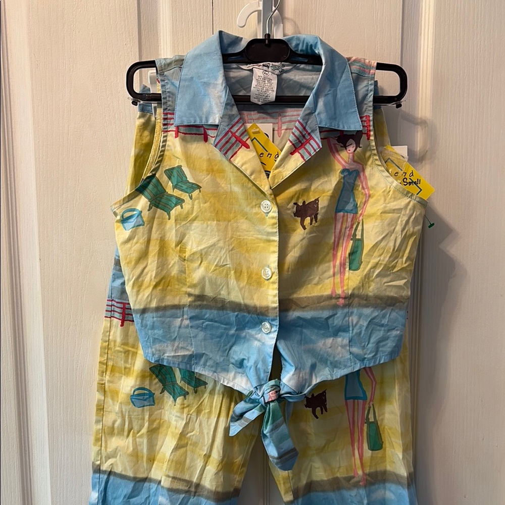 Colorful weekend traffic vintage set